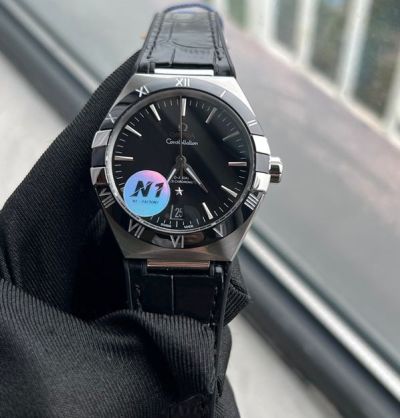 N1 Factory Green Strap Omega Replica 41mm 8900/8901 Movement Black Dial Watch